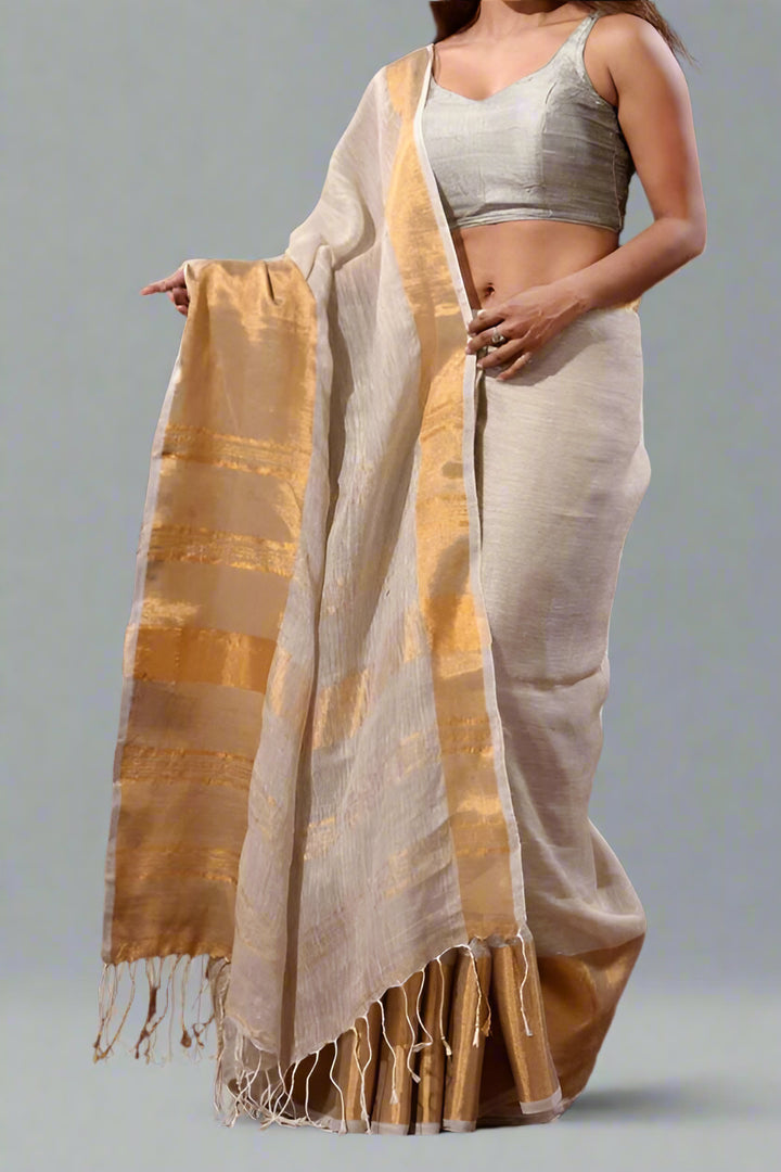 Smaranika Linen Saree