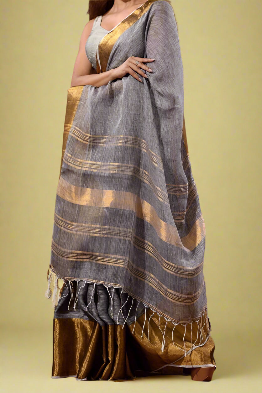 Smaranika Linen Saree