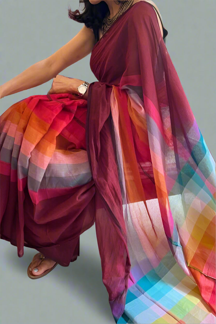 Indigenous Mul Cotton Saree