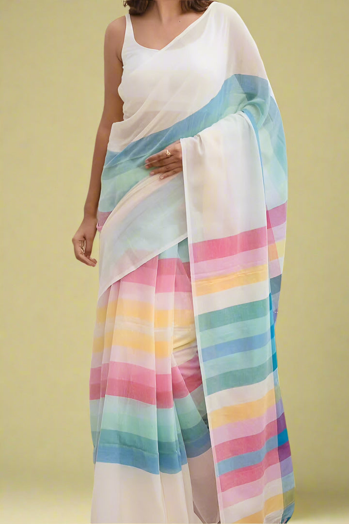 Indigenous Mul Cotton Saree