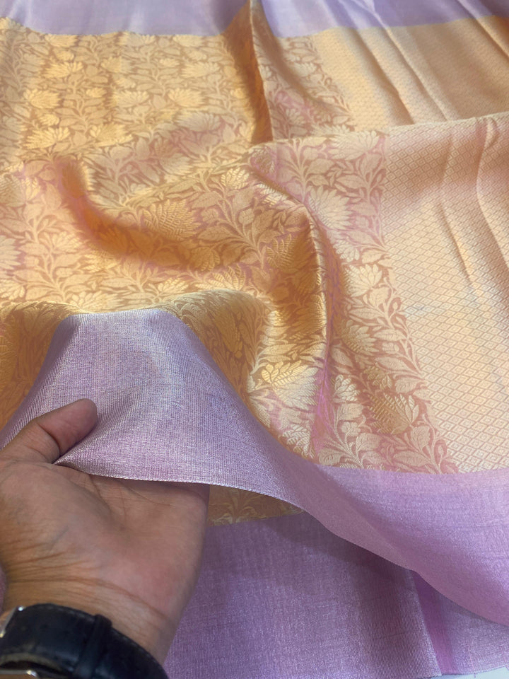 Finding My Rhythm Banarasi Tissue katan Silk Saree