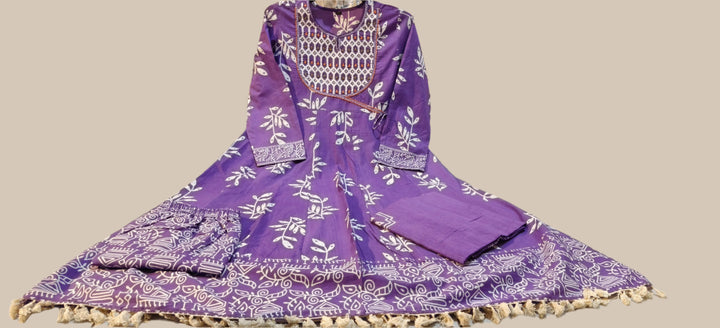 Blanket Of Color Cotton Kurti Set