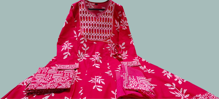 Blanket Of Color Cotton Kurti Set