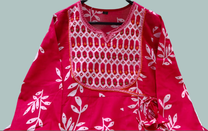 Blanket Of Color Cotton Kurti Set