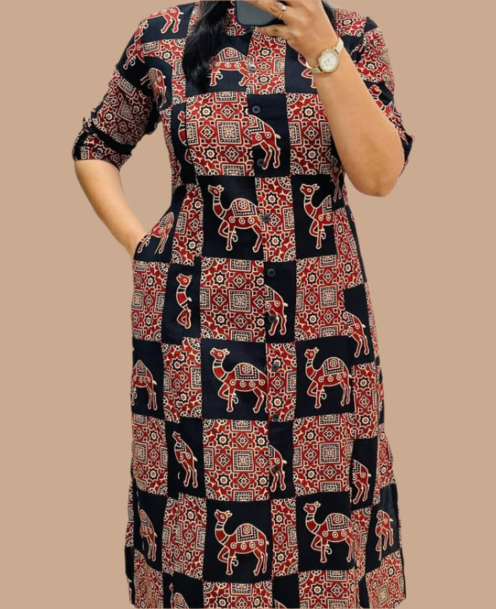 Reality Meets Fantasy Cotton Kurti Set