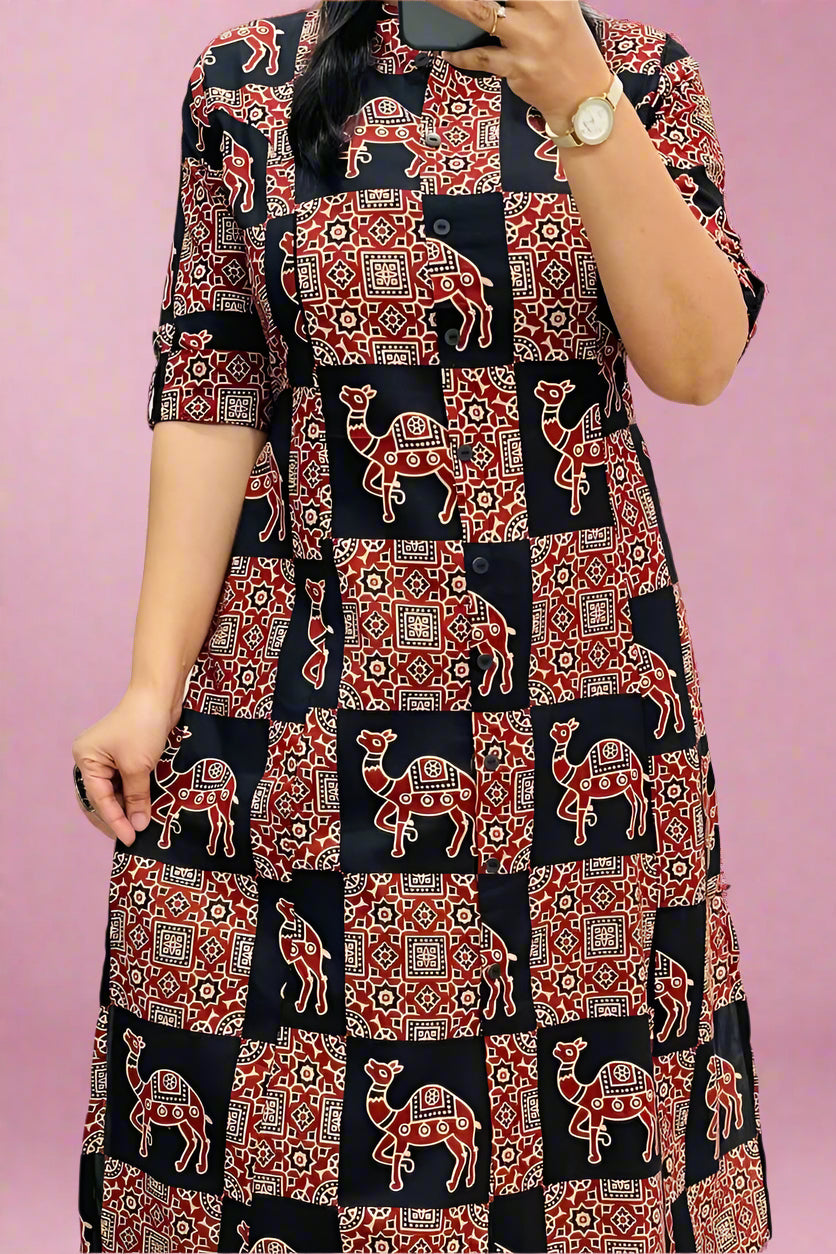 Reality Meets Fantasy Cotton Kurti Set