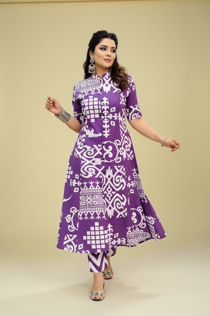 One Day Tale Cotton Kurti Set