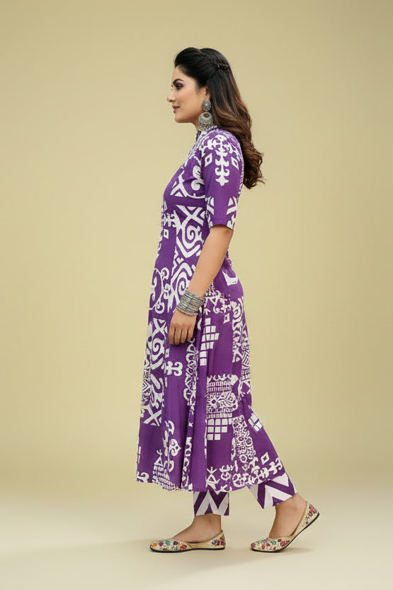 One Day Tale Cotton Kurti Set