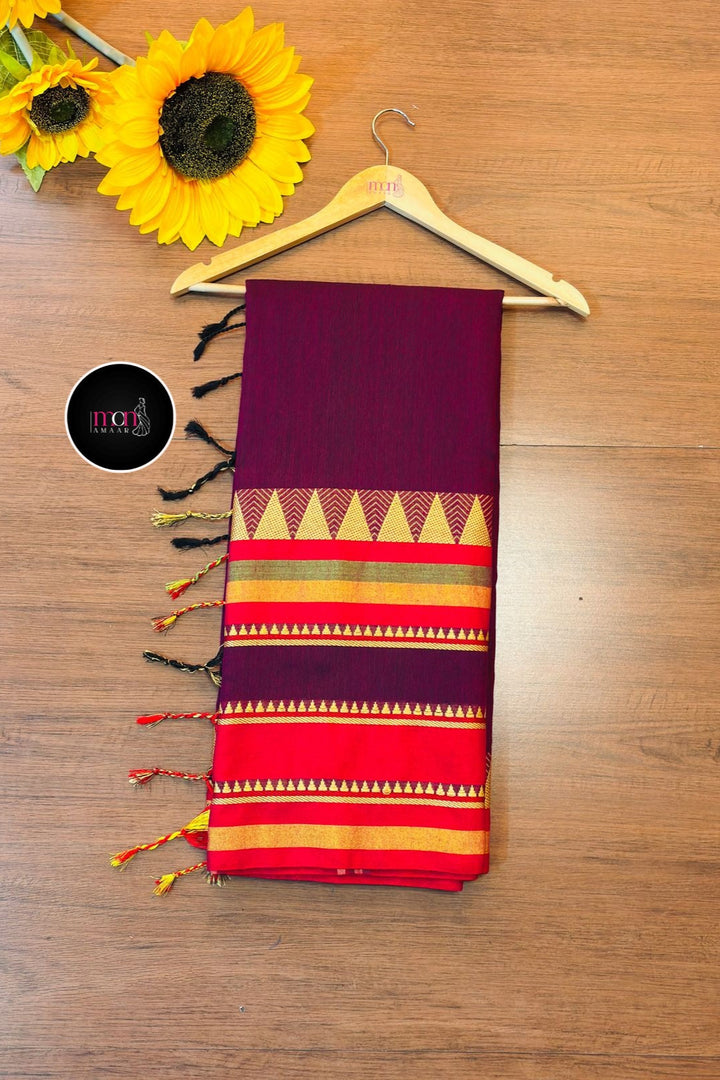 Saree of Divinity - Narayanpet Cotton Saree