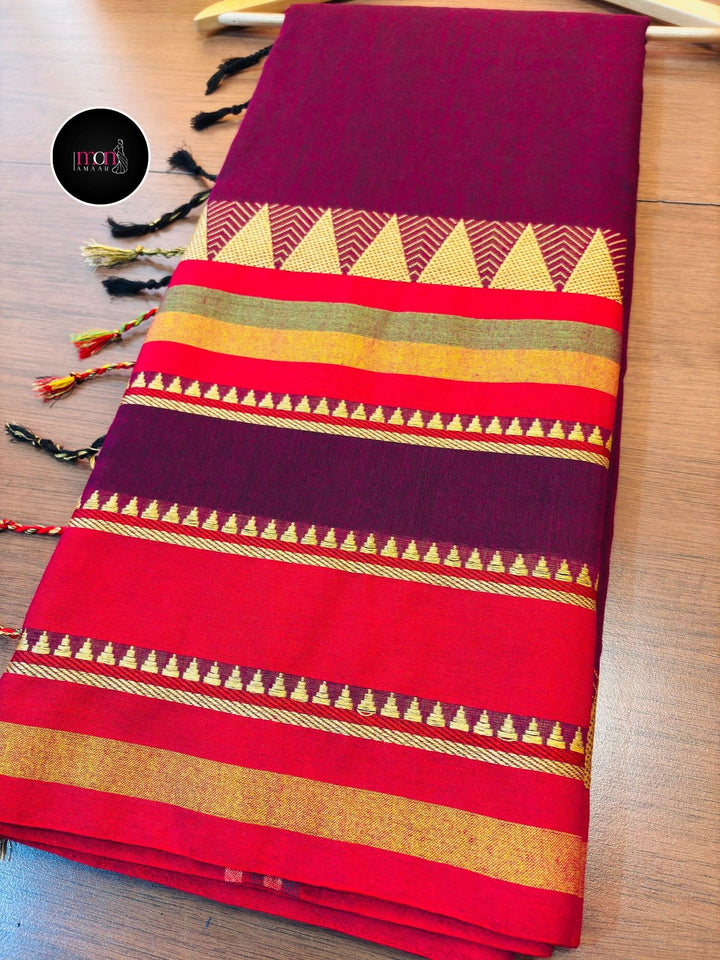 Saree of Divinity - Narayanpet Cotton Saree