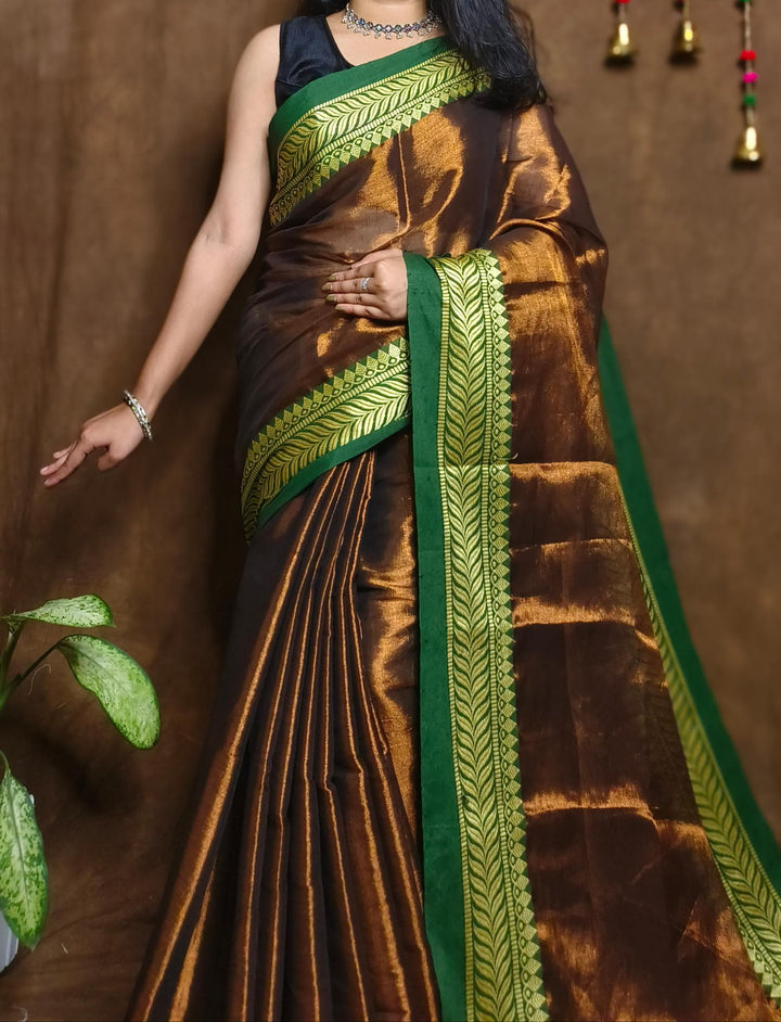 Balikabadhu Narayanpet Raga Tissue Silk Saree