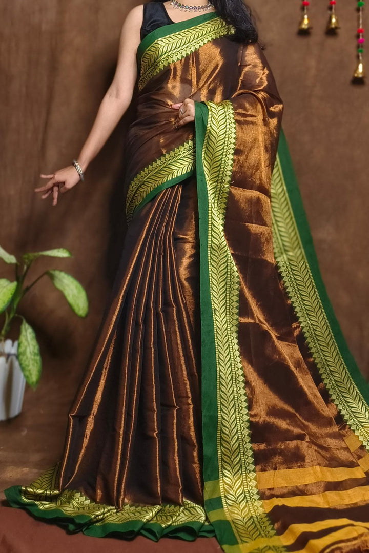 Balikabadhu Narayanpet Raga Tissue Silk Saree