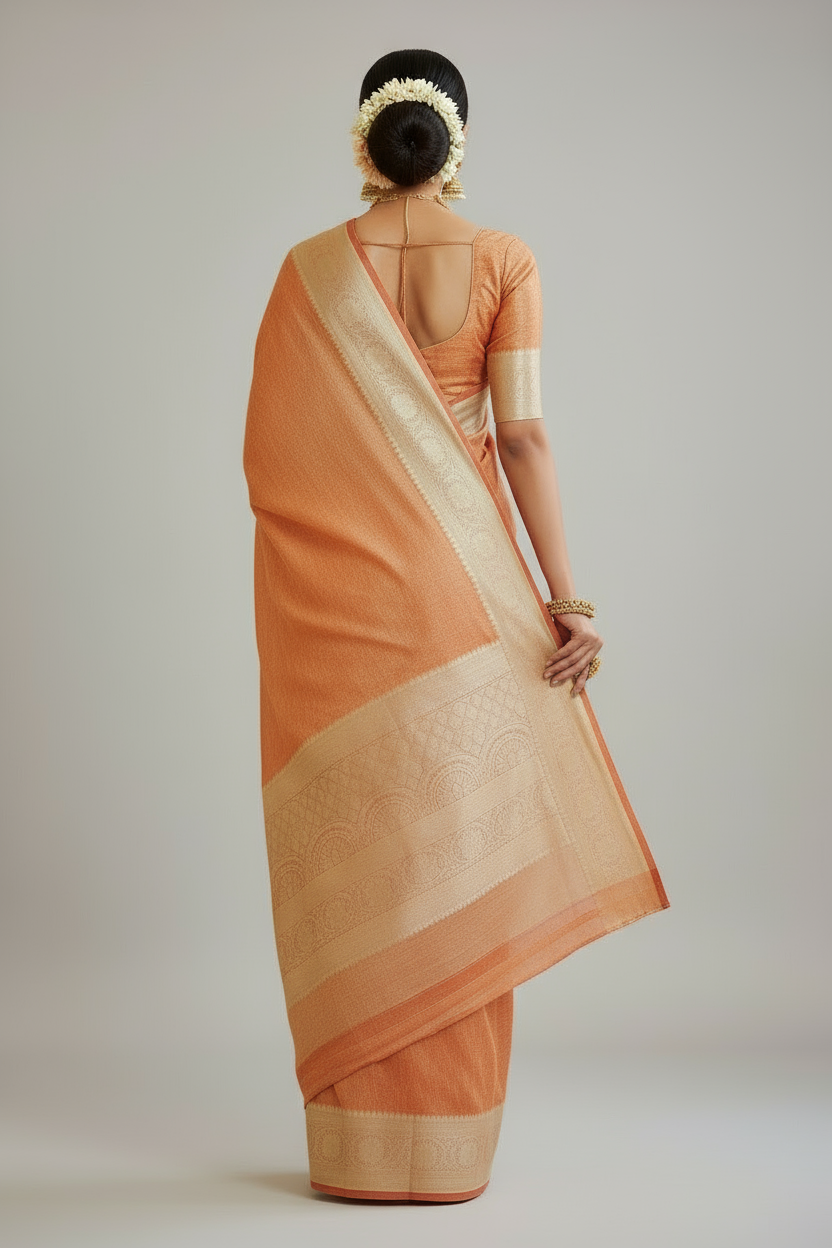 Saanjh - Banarasi Tissue Silk Saree