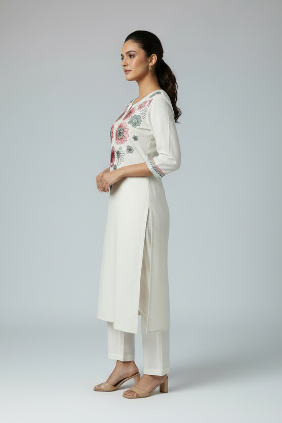 The Moon's Secret Cotton Kurti Set