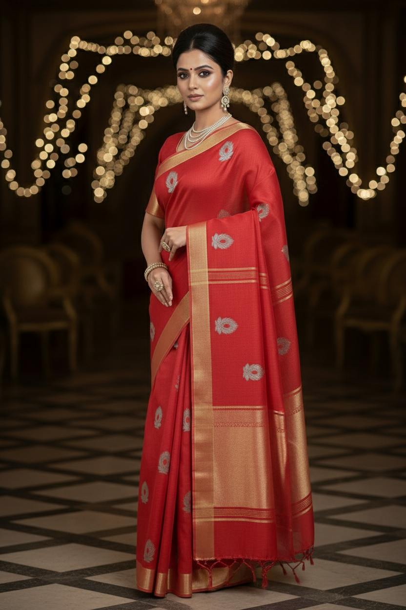 Soft Whisper- Linen Saree