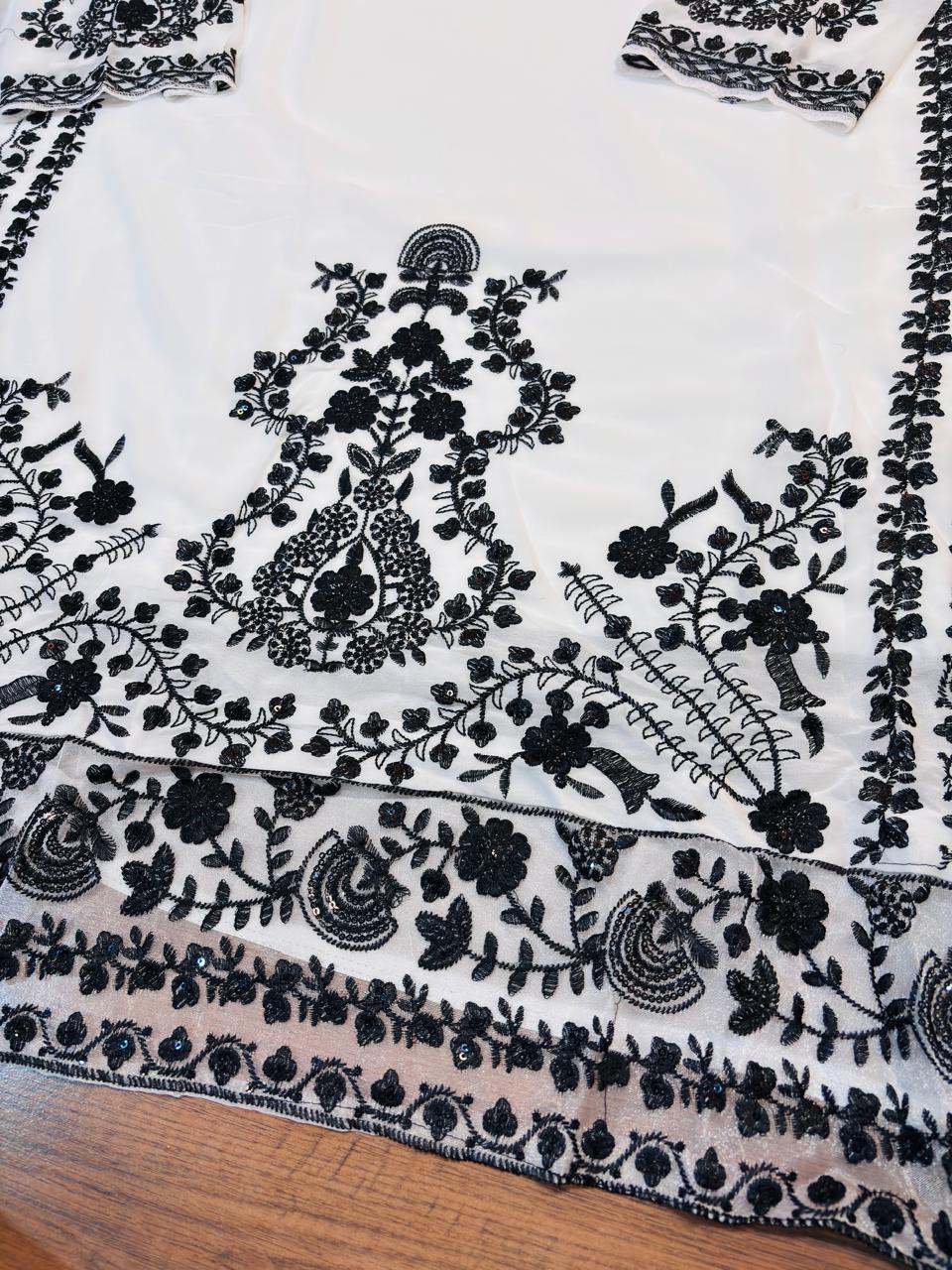 One Stitch Away- Semi stitched Material