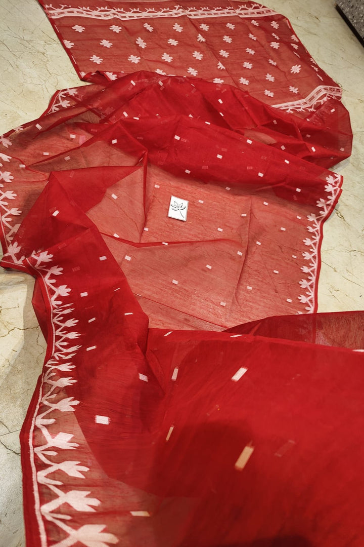 Uro Chithi Dhakai Jamdani Saree