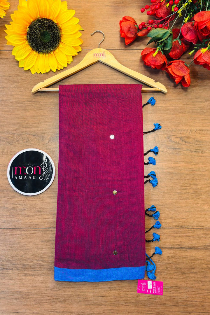 Shona Rekha -Bengal Gini Khadi Cotton Saree