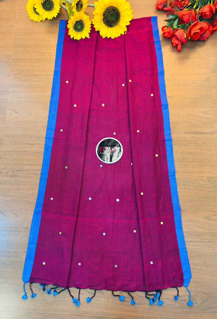 Shona Rekha -Bengal Gini Khadi Cotton Saree