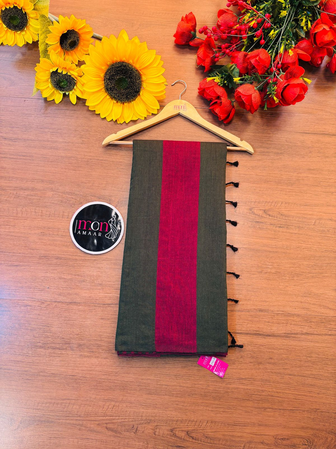 Multi Color Khadi Cotton Saree