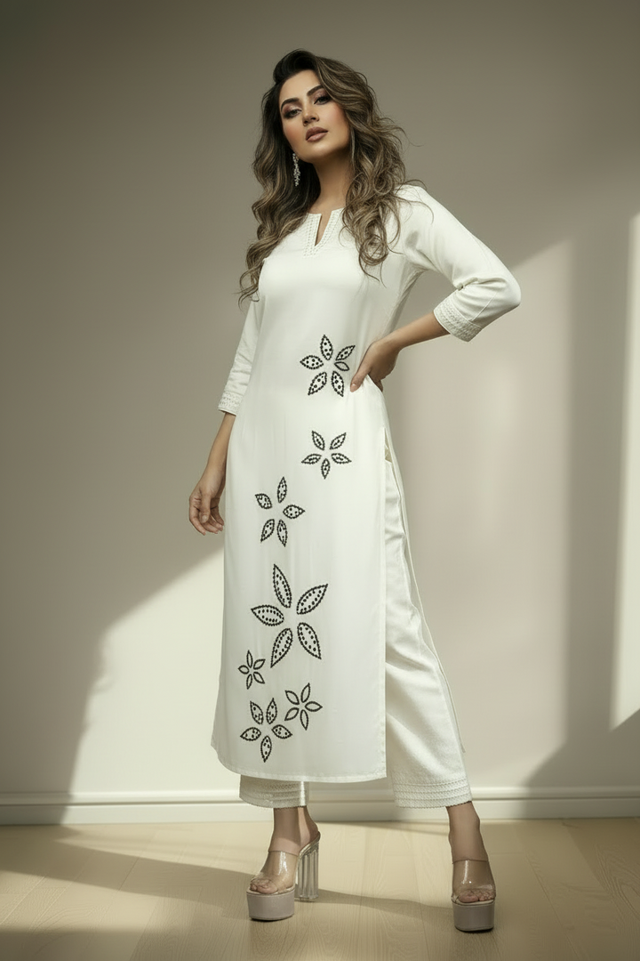 Eternal Grace Cotton Kurti Set