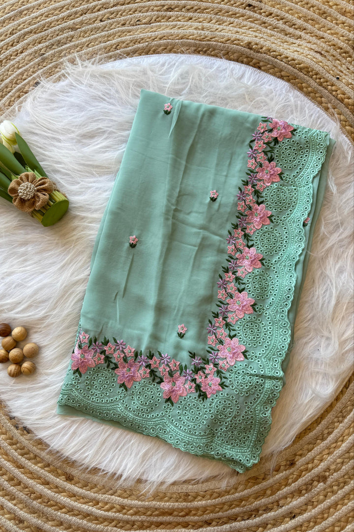 Rain's Gift Georgette Silk Saree