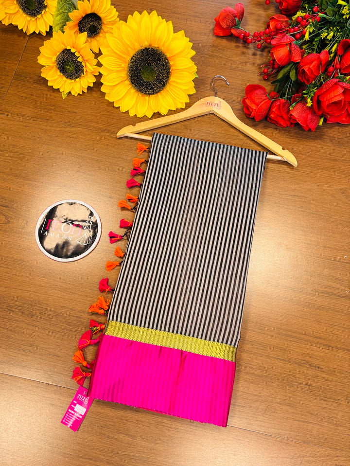 Karunakaran Maheshwari Check Silk Saree