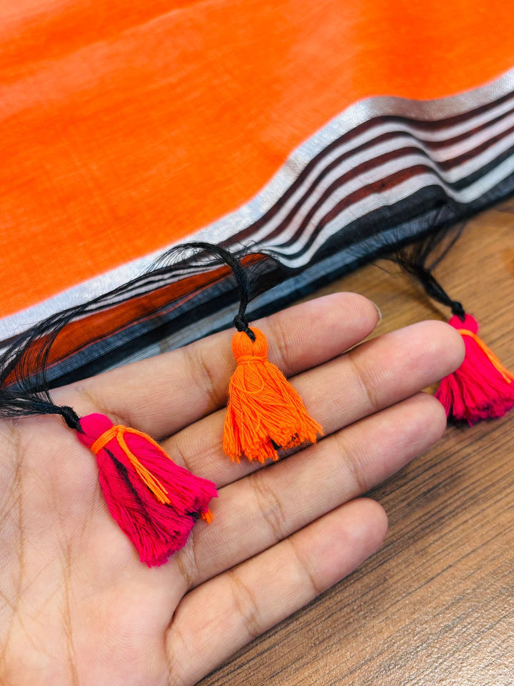 Karunakaran Maheshwari Check Silk Saree