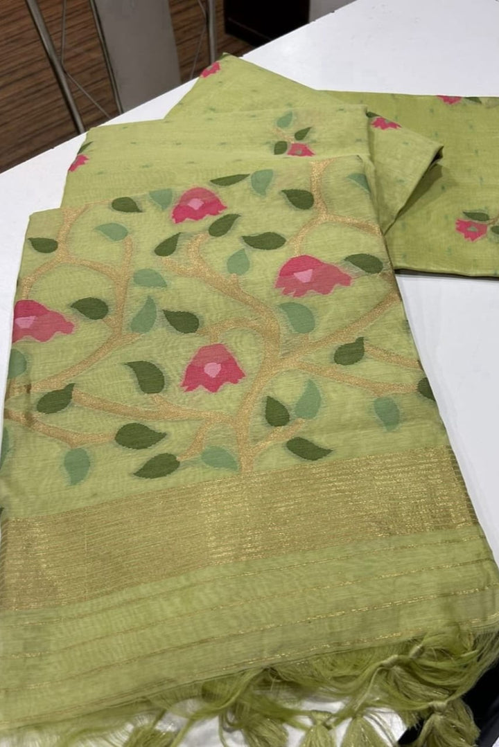 The Desires Jamdani Cotton Saree