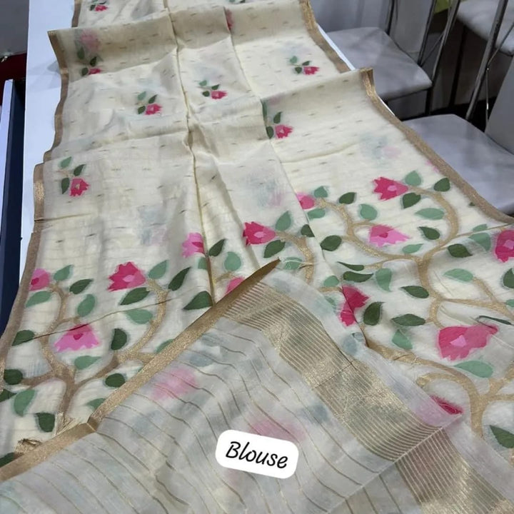 The Desires Jamdani Cotton Saree