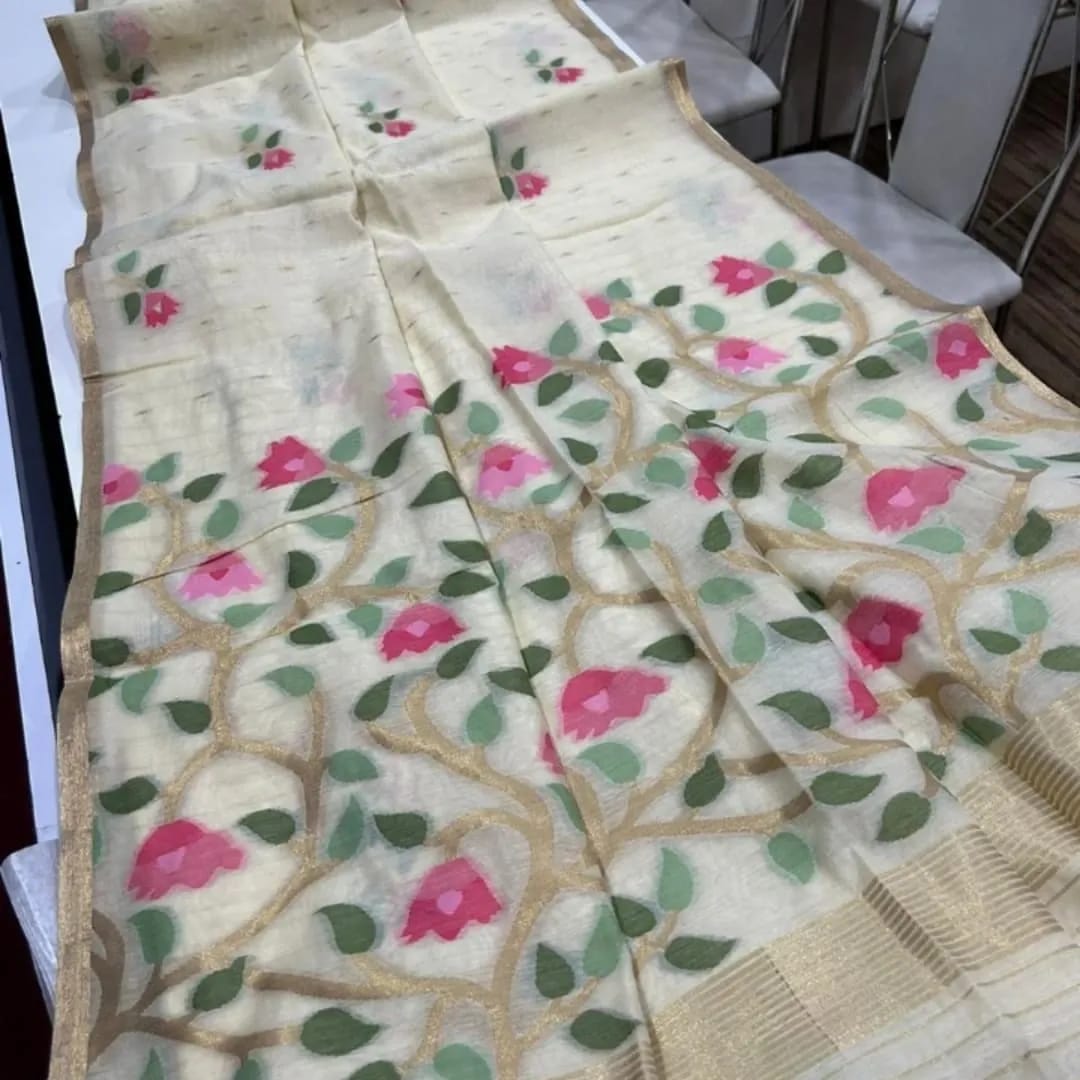 The Desires Jamdani Cotton Saree