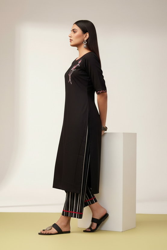 Quiet Elegance Cotton Kurti Set