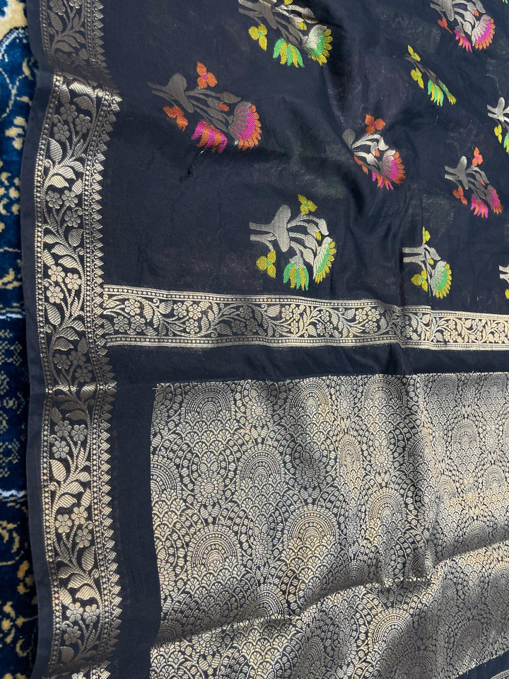 Tradition In Trend Banarasi Semi Georgette Silk Saree