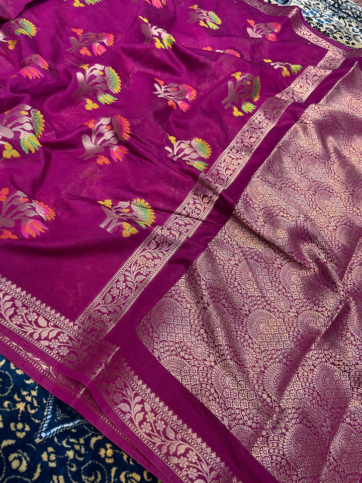 Tradition In Trend Banarasi Semi Georgette  Silk Saree