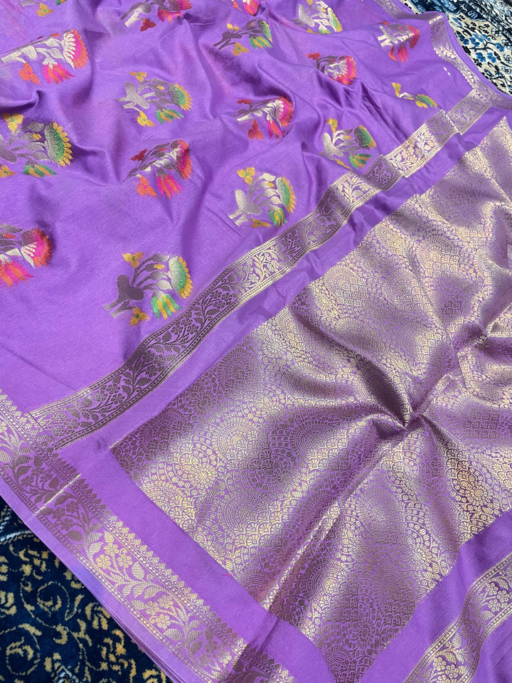Tradition In Trend Banarasi Semi Georgette Silk Saree