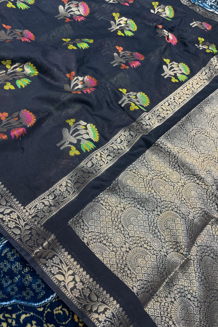 Tradition In Trend Banarasi Semi Georgette Silk Saree