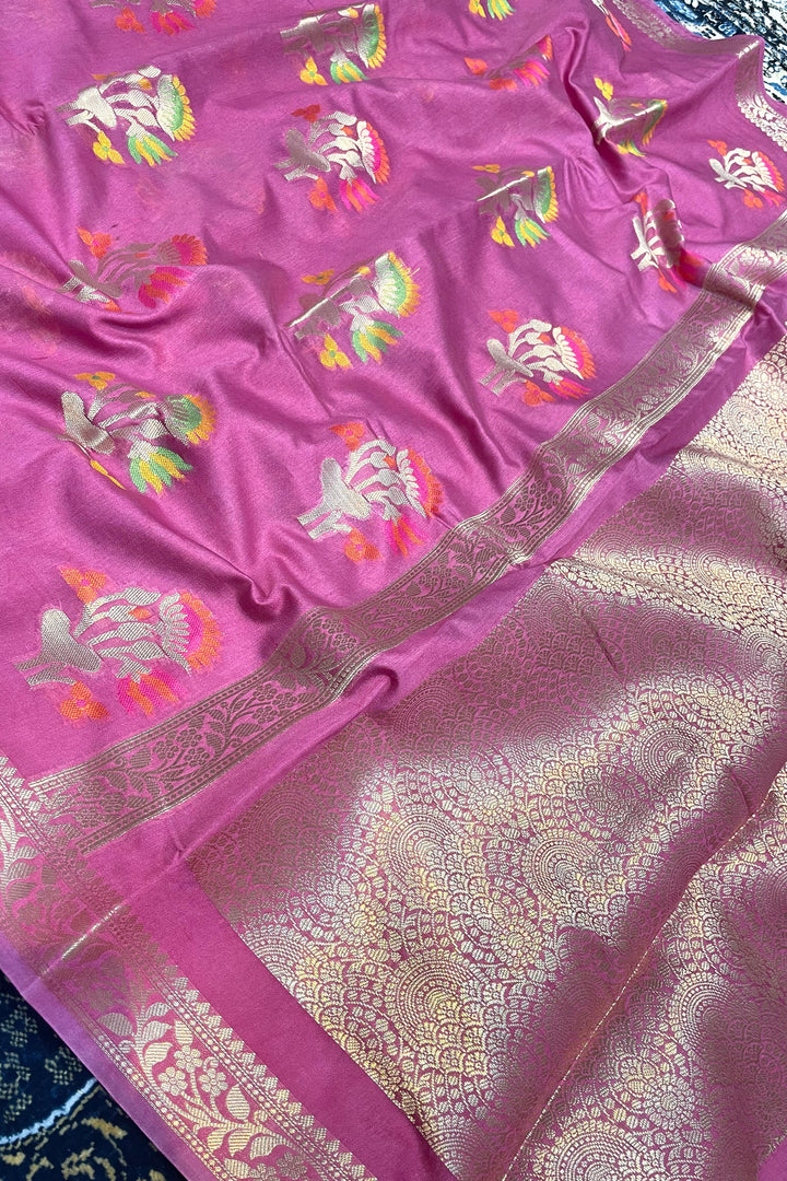 Tradition In Trend Banarasi Semi Georgette  Silk Saree