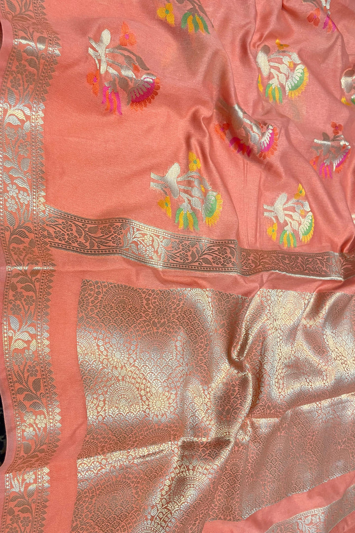 Tradition In Trend Banarasi Semi Georgette  Silk Saree
