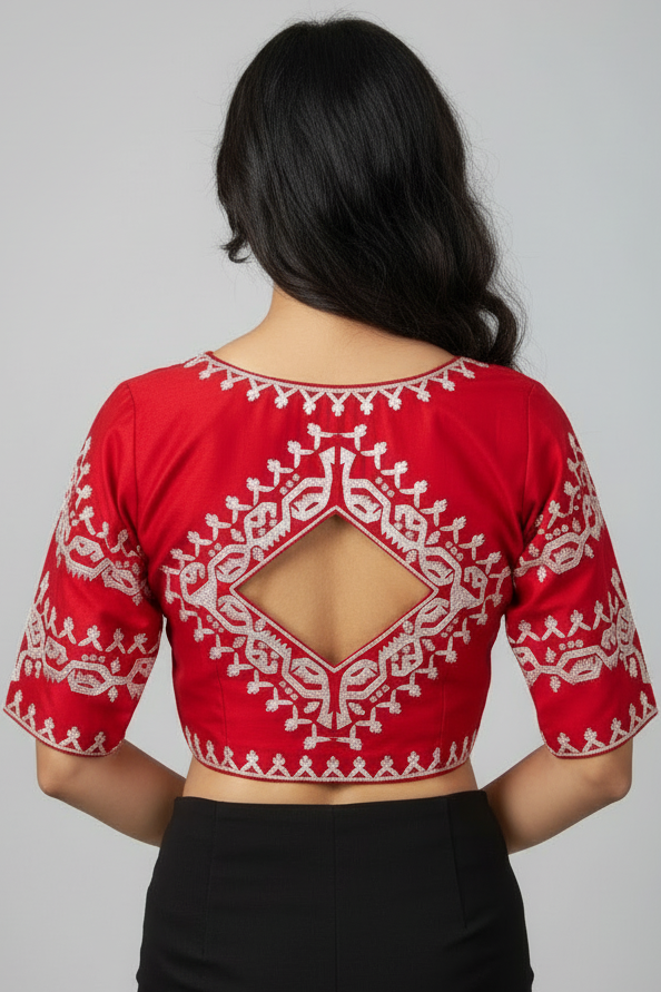 Feel Of Jamdani -  Designer Blouse