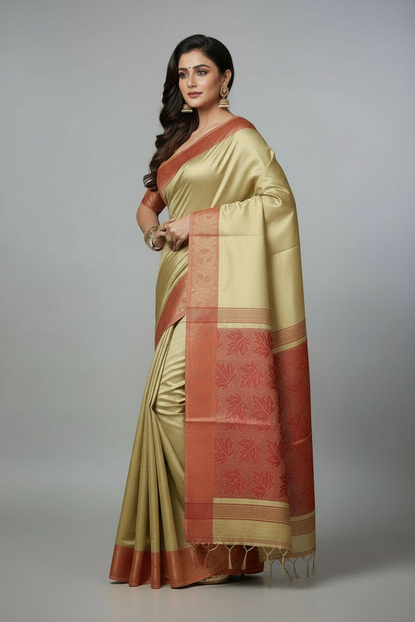 Lalon's Songs Raga Tissue Silk Saree