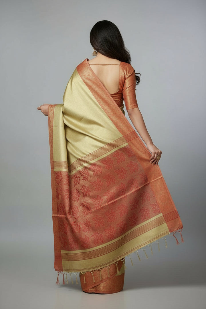 Lalon's Songs Raga Tissue Silk Saree