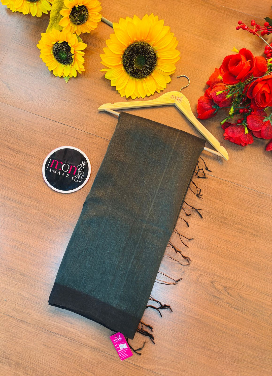 Sundar Abhushan (Linen Jamdani Saree)