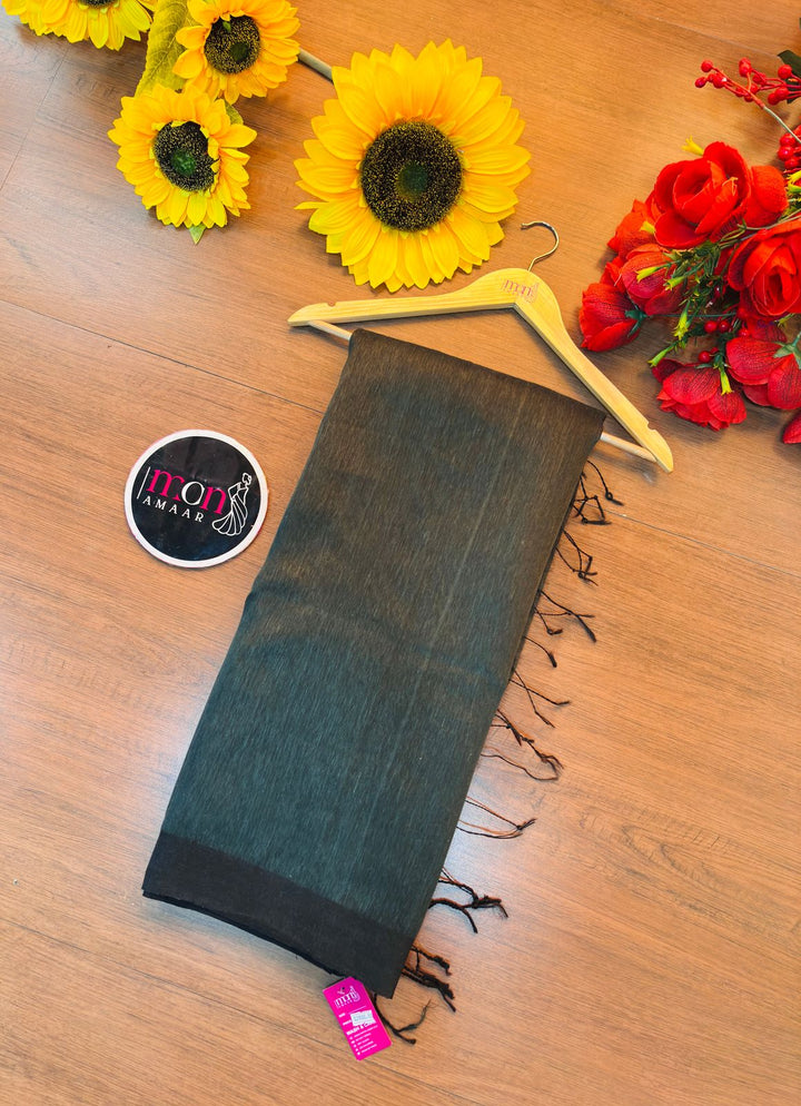 Sundar Abhushan (Linen Jamdani Saree)