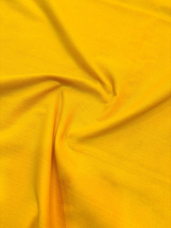 Gratifying Pure Khadi Cotton Yellow Saree