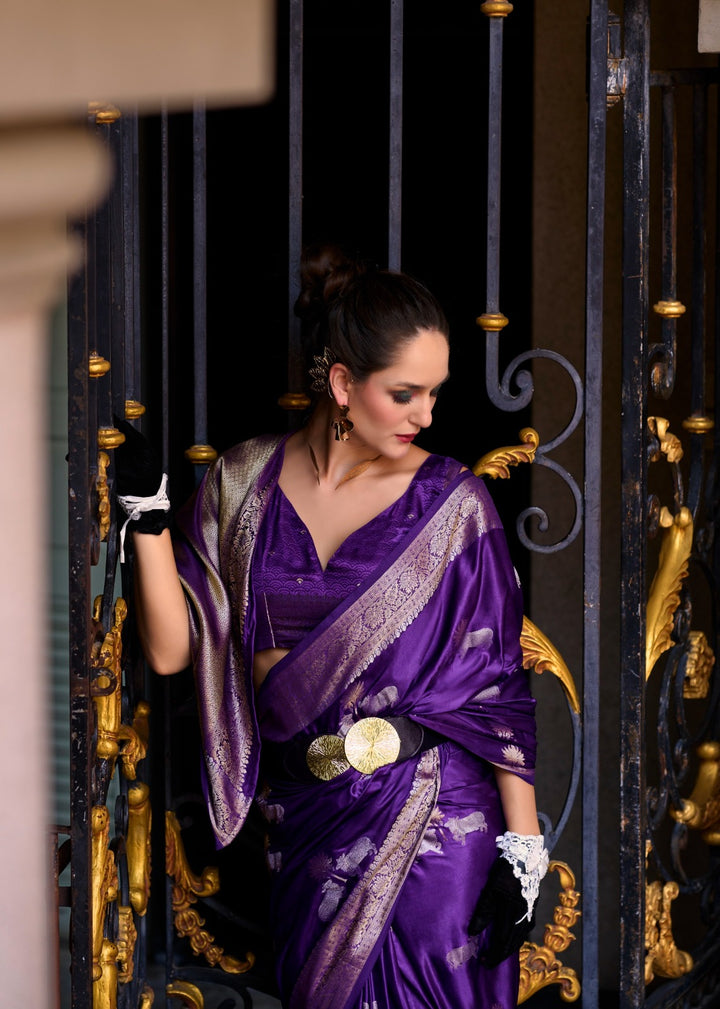 A single Bloom Muga Silk Saree