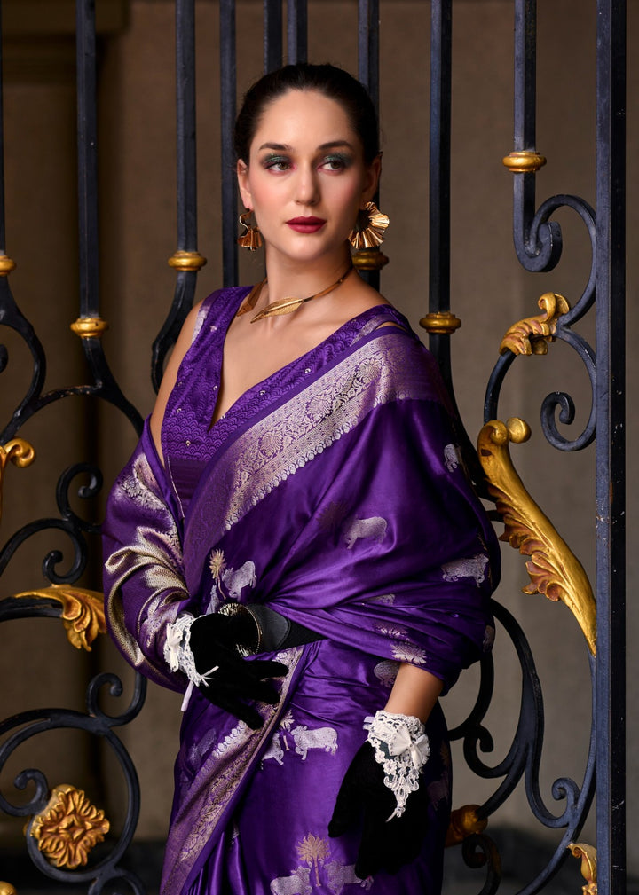 A single Bloom Muga Silk Saree