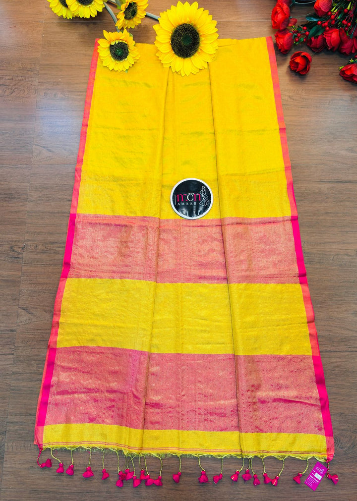 Rupkatha Bengal Tissue Khadi Cotton Saree