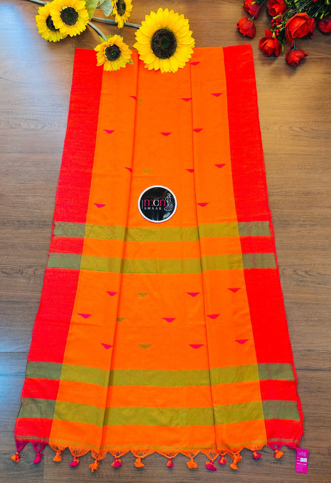 Land Of Bengal Khadi Cotton Saree