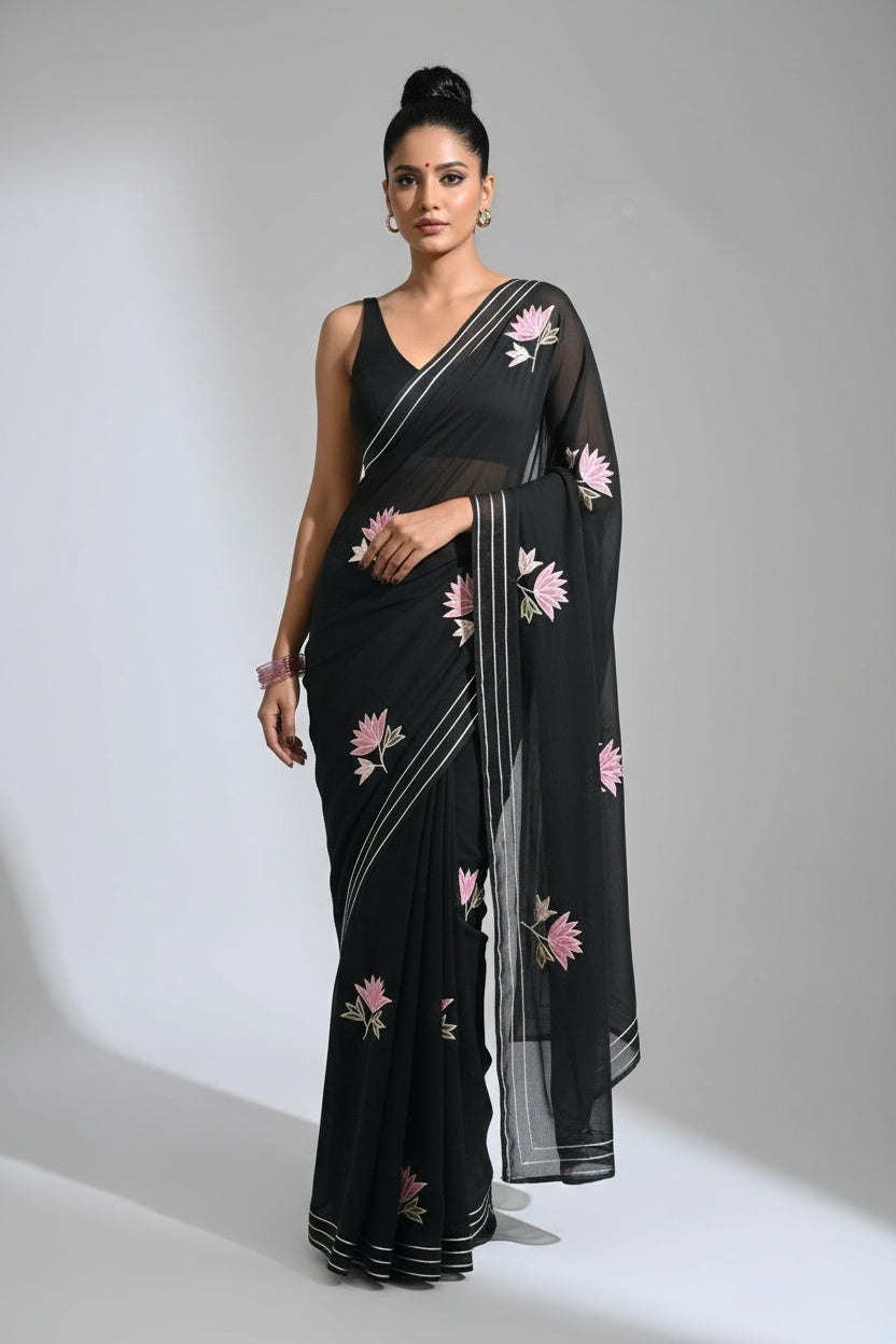 Twins Gemini Mul Cotton Saree