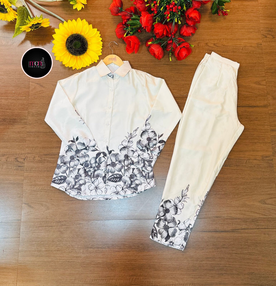 Digital Print Style Muslin Coord Set